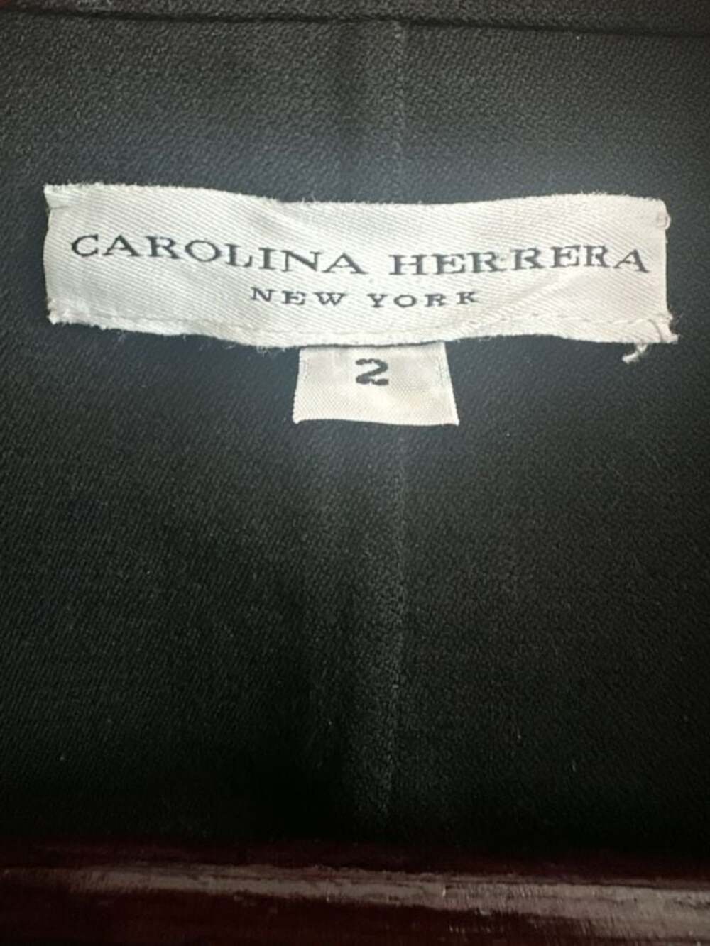 Carolina Herrera New York Black Blazer Jacket Size 2